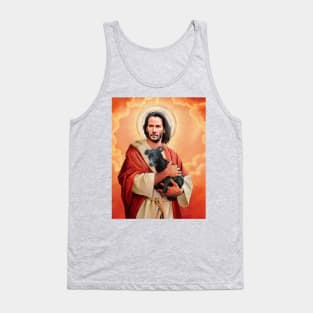 Saint Keanu Reeves Tank Top